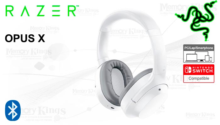 AURICULAR Gaming BT RAZER OPUS X White Mercury