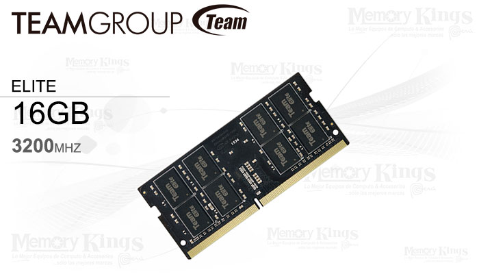 MEMORIA SODIMM DDR4 16GB 3200 CL22 TEAMGROUP ELITE