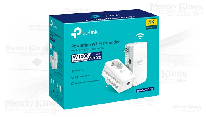 ADAPTADOR PowerLine TP-LINK TL-WPA7617 (Kit x2)
