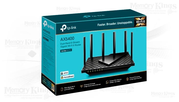 ROUTER TP-LINK Archer AX72 AX5400 2BAND 6antenas