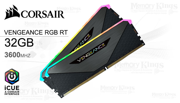 MEMORIA DDR4 32GB 3600 CORSAIR VENG RGB RT 2x16GB