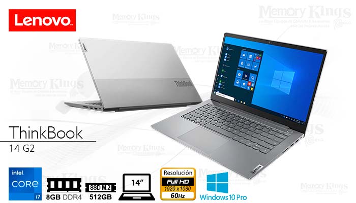 LAPTOP Core i7-1165G7 ThinkBook 14 8|512 W11P