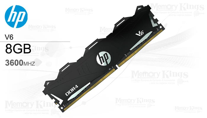 MEMORIA DDR4 8GB 3600 CL18 HP V6 BLACK