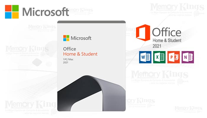 MICROSOFT OFFICE Home & Student 2021 1PC Blister - Memory Kings, lo mejor  en equipos de computo y accesorios