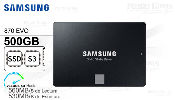 UNIDAD SSD 2.5 SATA 500GB SAMSUNG 870 EVO