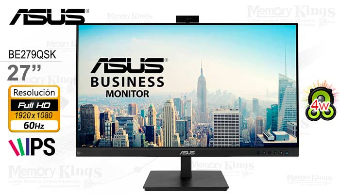 MONITOR 27 ASUS BE279QSK IPS FHD con WebCam