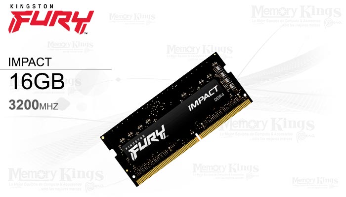 MEMORIA SODIMM DDR4 16GB 3200 FURY IMPACT