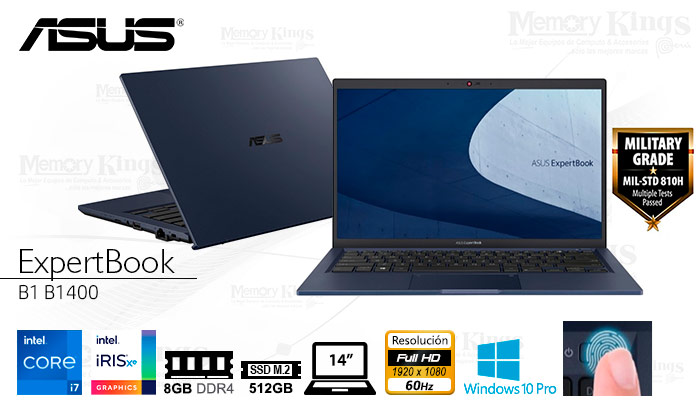 LAPTOP Core i7-1165G7 ASUS ExpertBook 8|512|14|W