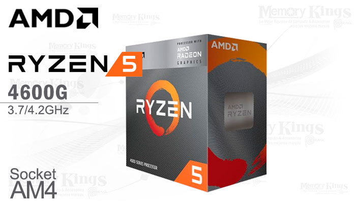 PROCESADOR AMD Ryzen 5 4600G 3.7GHz|8MB 6C AM4