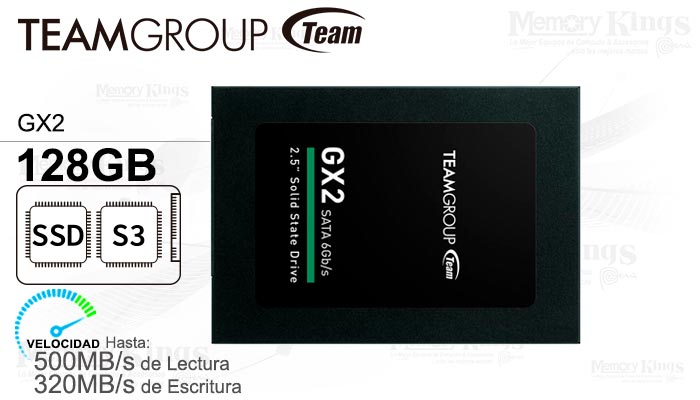 UNIDAD SSD 2.5 SATA 128GB TEAMGROUP GX2