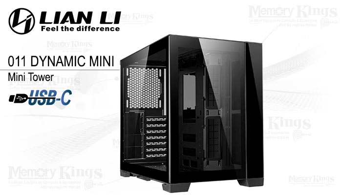 CASE Mini Tower LIAN LI O11 DYNAMIC MINI BLACK