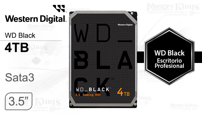 DISCO DURO 3.5 4TB WD Black 256MB