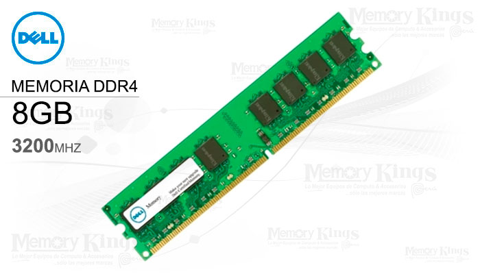 MEMORIA DDR4 8GB 3200 DELL para Servidor R240, R250, R340, R350, T140, T150, T340, T350, T40