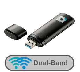 Adaptadores de RED USB >>Wi-Fi Dual Band 2.4GHz/5GHz 
