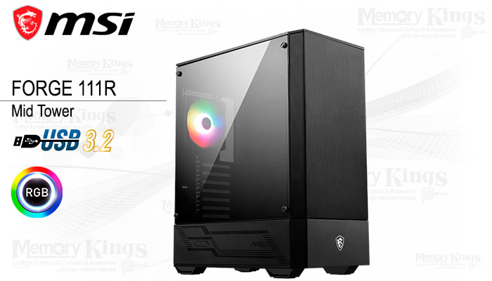 CASE Mid Tower MSI MAG FORGE 111R Black