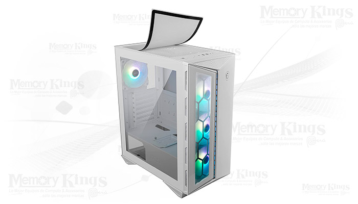 Caja ordenador gaming msi e - atx msi mpg velox 100r white