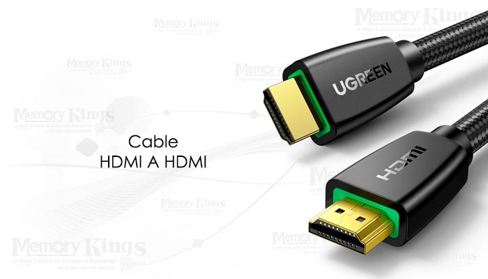 CABLE HDMI a HDMI 3mts UGREEN HD118 4K UHD