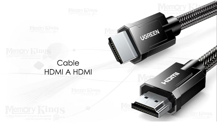 CABLE HDMI a HDMI 3mts UGREEN HD135 8K FUHD 48Gbs