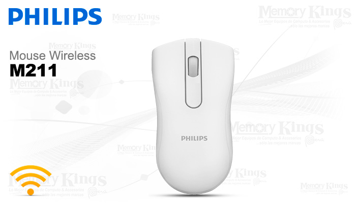 MOUSE Wireless PHILIPS M211 White