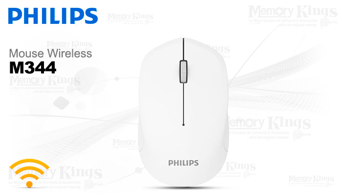 MOUSE Wireless PHILIPS M344 White