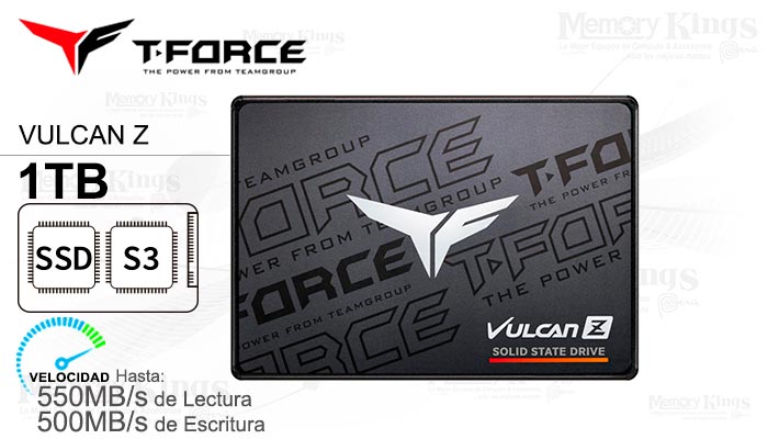 UNIDAD SSD 2.5 SATA 1TB T-FORCE VULCAN Z
