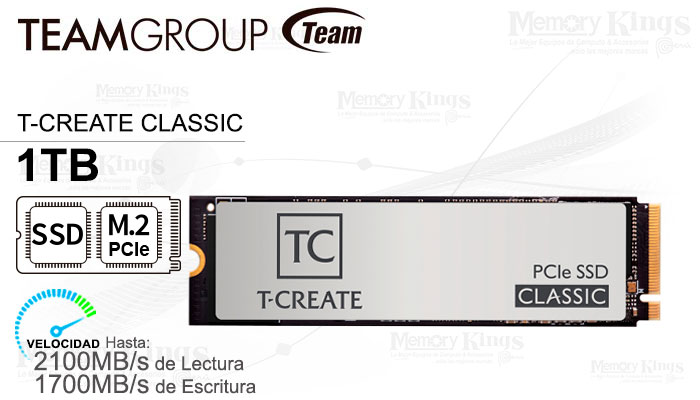 UNIDAD SSD M.2 PCIe 1TB T-CREATE CLASSIC
