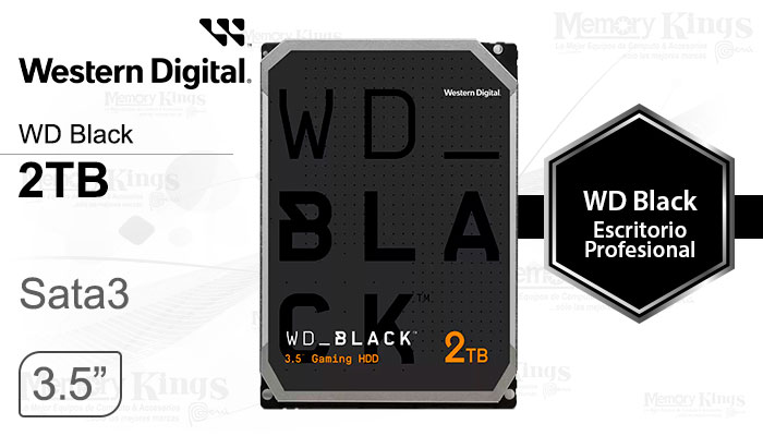 DISCO DURO 3.5 2TB WD Black 64MB