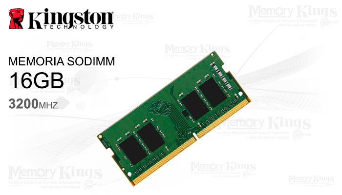 MEMORIA SODIMM DDR4 16GB 3200 CL22 KINGSTON KCP432SS8/16