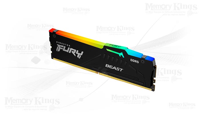 MEMORIA DDR5 16GB 5200 CL40 FURY BEAST RGB BLACK
