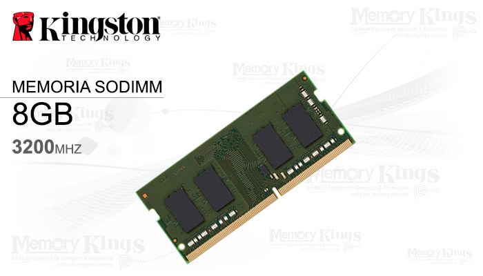 MEMORIA SODIMM DDR4 8GB 3200 CL22 KINGSTON KCP