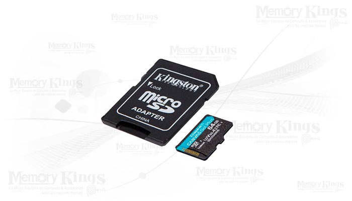 MEMORIA MICRO SD KINGSTON 64GB C/ CARD ADAPTADOR, TARJETA SD, PARA PC DE  ESCRITORIO, DISPOSITIVOS MOVILES, CAMARAS FOTOGRAFICAS (SDCS2/64GB)