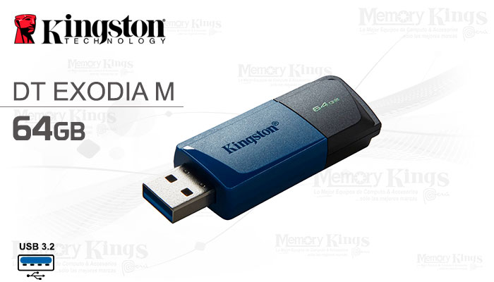 MEMORIA USB 64GB KINGSTON DT EXODIA M
