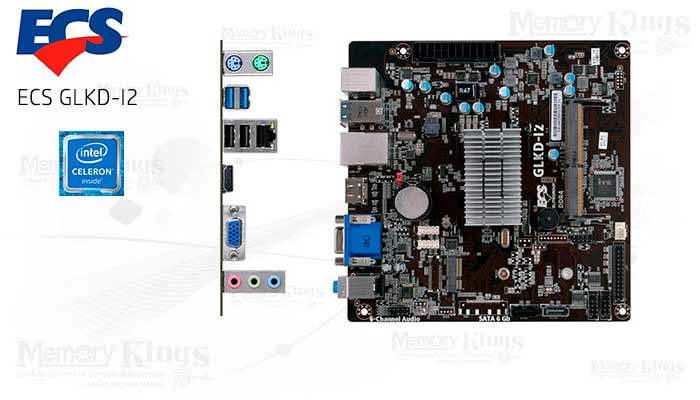 PLACA+PROCESADOR Intel Cel N4020 ECS GLKD-I2