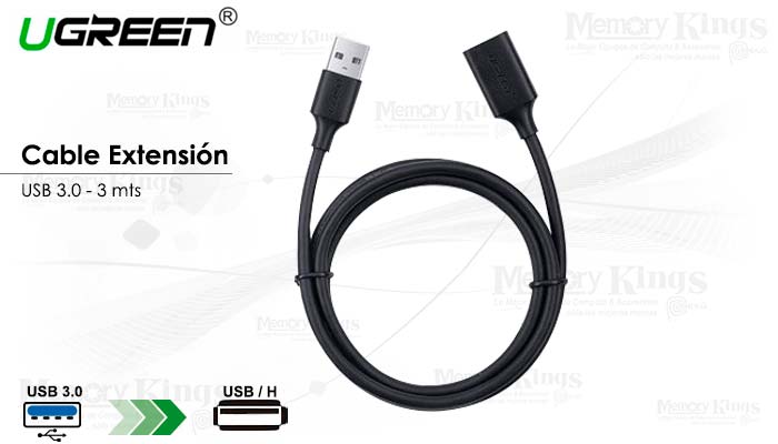 CABLE USB 3.0 Extension 3mt UGREEN US129