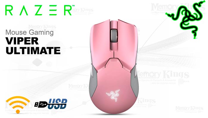 MOUSE Gaming Wireless RAZER VIPER ULTIMATE Pink