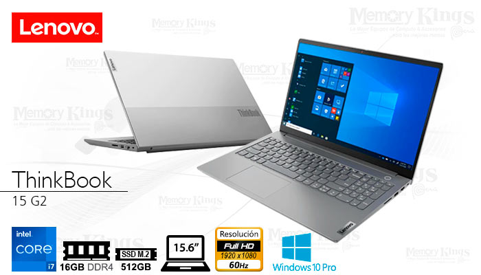 LAPTOP Core i7-1165G 7LENOVO ThinkBook 15 w10pro