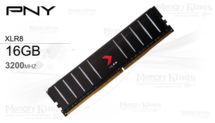 MEMORIA DDR4 16GB 3200 CL16 PNY XLR8 LOW PROFILE