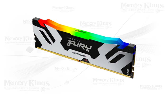 MEMORIA DDR5 16GB 6000 FURY Renegade RGB Silver