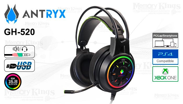 AURICULAR Gaming ANTRYX GH-520 RGB