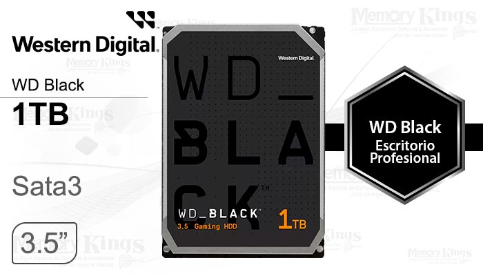 DISCO DURO 3.5 1TB WD Black 64MB