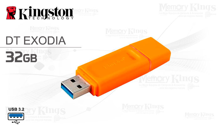 MEMORIA USB 32GB KINGSTON DT EXODIA Orange