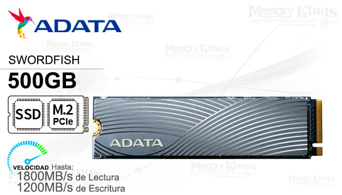 UNIDAD SSD M.2 PCIe 500GB ADATA SWORDFISH