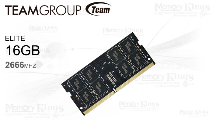 MEMORIA SODIMM DDR4 16GB 2666 TEAMGROUP ELITE