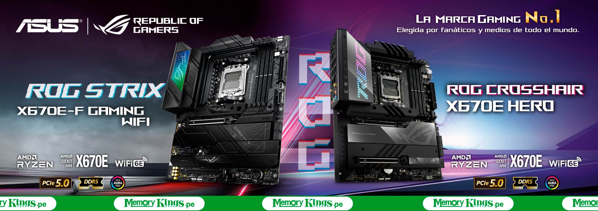032941 - PLACA AMD AM5 ASUS ROG CROSSHAIR X670E HERO D5 ATX