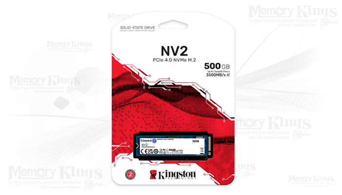 UNIDAD SSD M.2 PCIe 500GB KINGSTON NV2