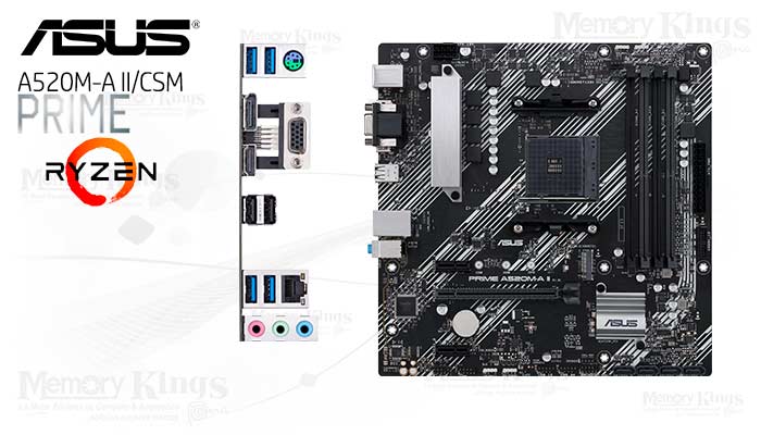 PLACA AMD AM4 ASUS PRIME A520M-A II|CSM micro-ATX