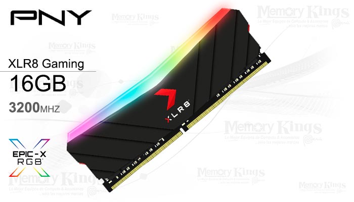 MEMORIA DDR4 16GB 3200 PNY XLR8 GAMING RGB