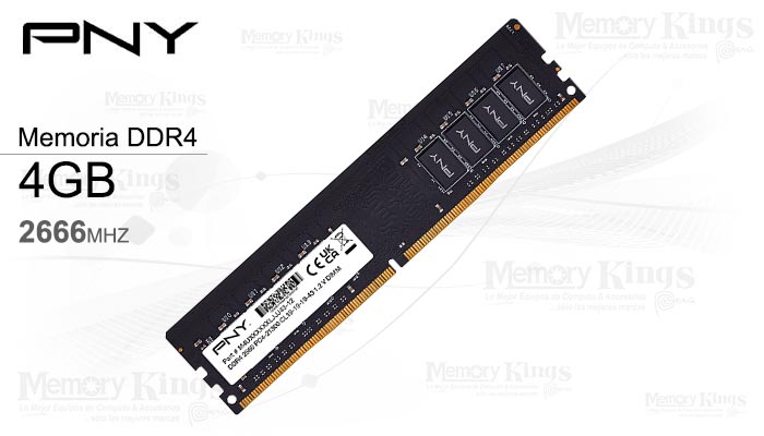 MEMORIA DDR4 4GB 2666 CL19 PNY MD4GSD42666