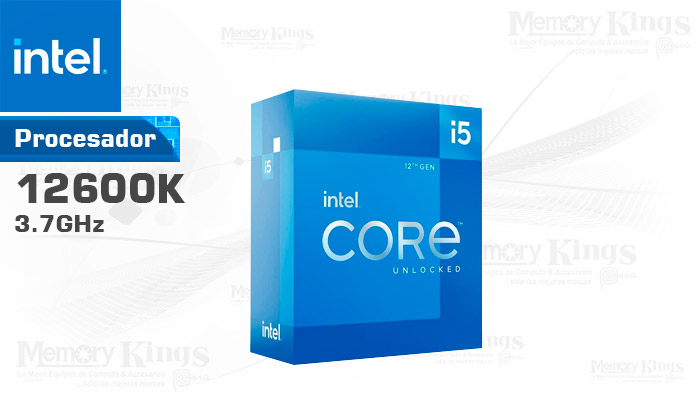PROCESADOR INTEL Core i5-12600K 3.7GHZ|20MB 1700