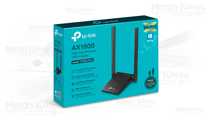 RED Wi-Fi USB TP-LINK Archer TX20U Plus AX1800